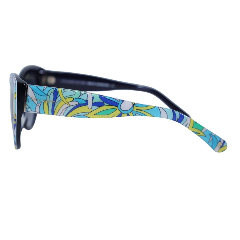 Kate Spade PAISLEIGH Floral Cat Eye Sunglasses - Blue Flower Print - NWT - Picture 2 of 12